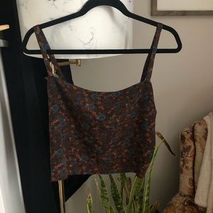 Cropped Floral Shirt